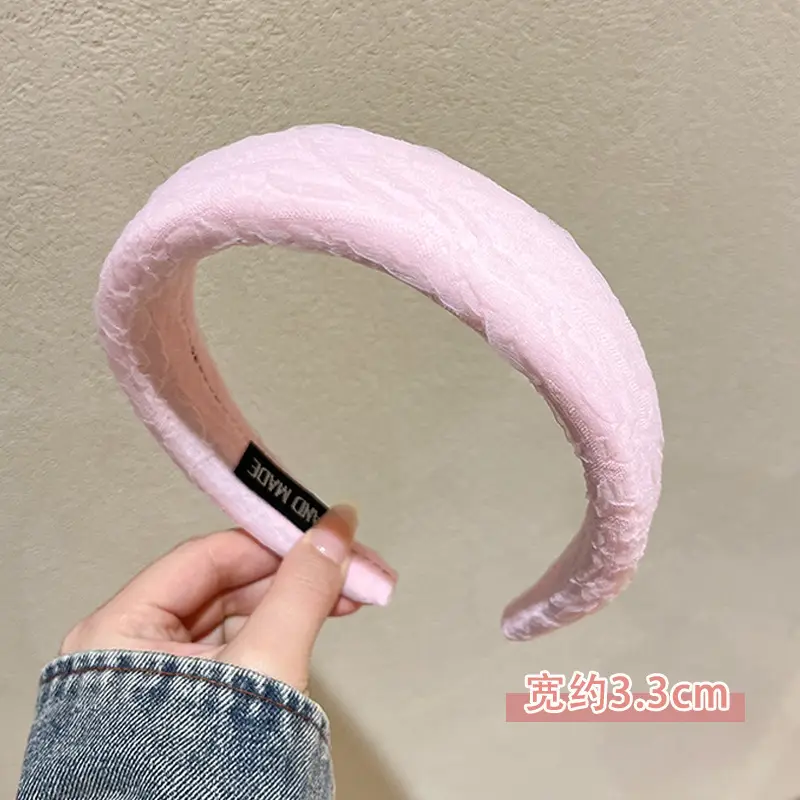 Pink Adjustable Skull Headband 3.3cm