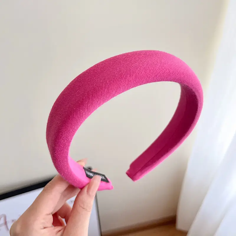 Pink Adjustable Skull Headband 3.3cm