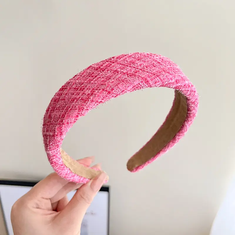 Pink Adjustable Skull Headband 3.3cm