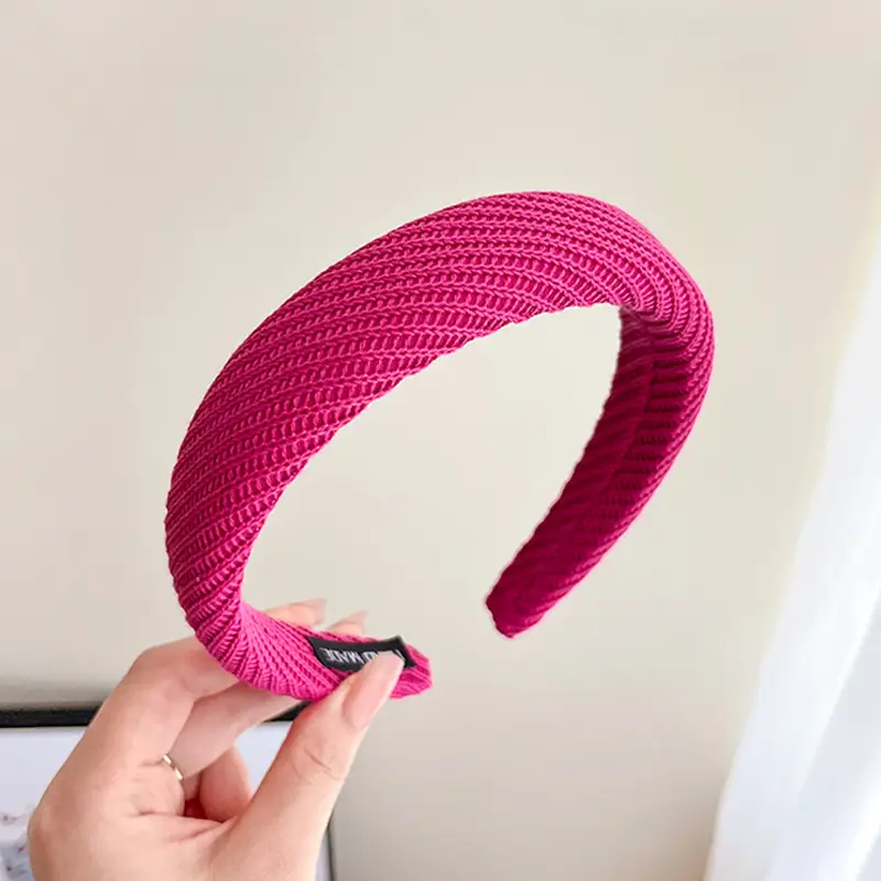 Pink Adjustable Skull Headband 3.3cm