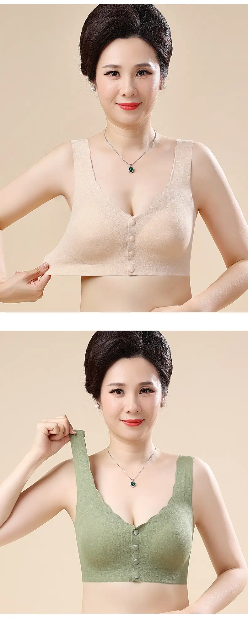 Middle-aged Elastic Underwear No Steel Ring — feature 18