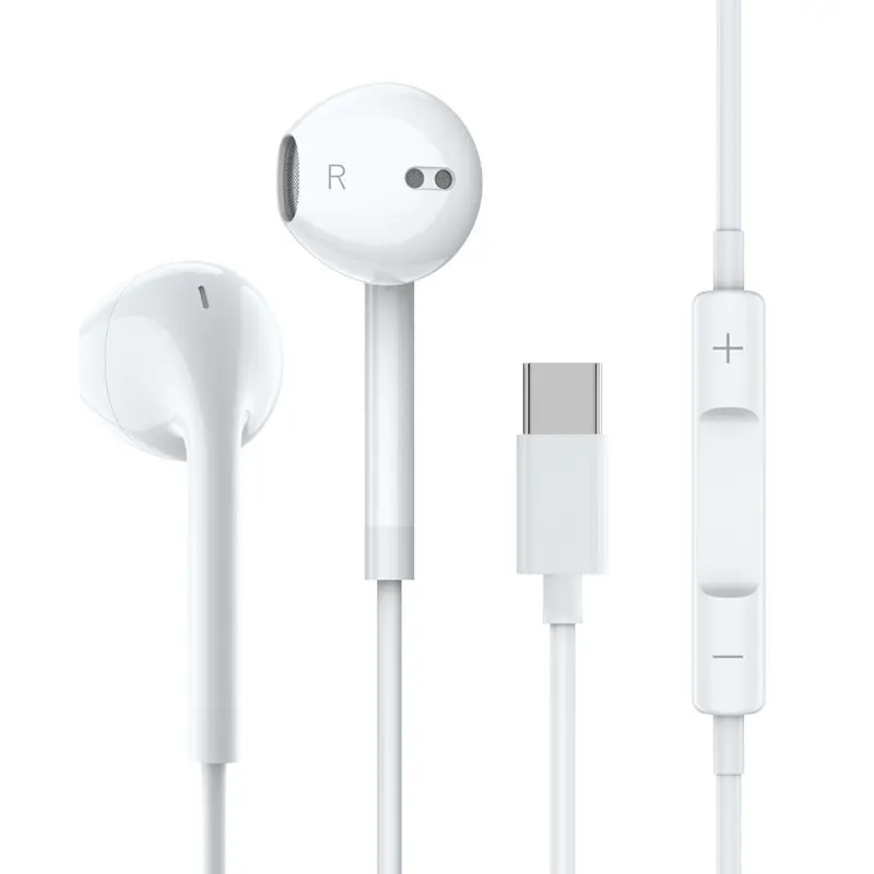 Earphones Wired In-Ear Suitable for Huawei Oppo Xiaomi Vivo Mobile Phone Type-C Interface Wired Control with Microphone Free Shipping