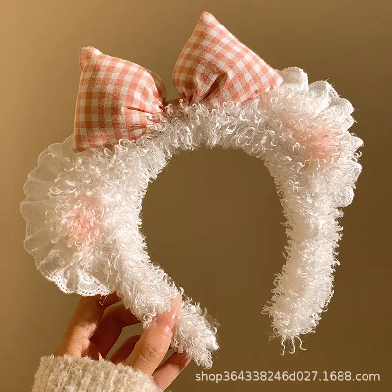Plush Hair Pressure Band for Women Sweet Design - Image 112