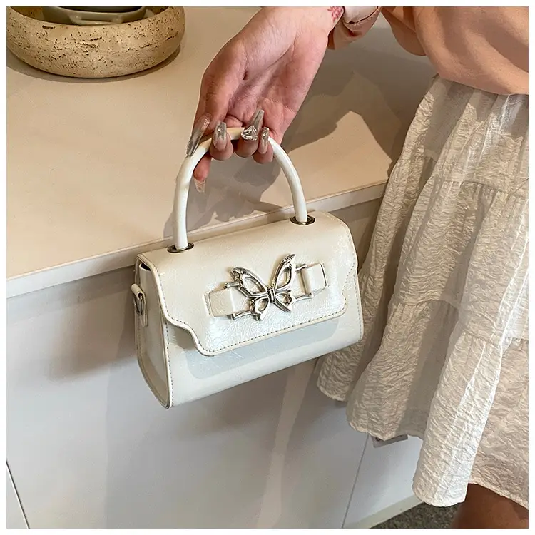 Silver Butterfly Bow Shoulder Crossbody Bag — feature 11
