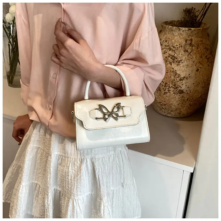 Silver Butterfly Bow Shoulder Crossbody Bag — feature 12