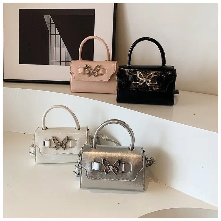 Silver Butterfly Bow Shoulder Crossbody Bag — feature 19