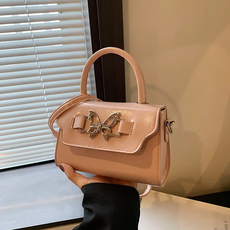 Silver Butterfly Bow Shoulder Crossbody Bag - Image 4