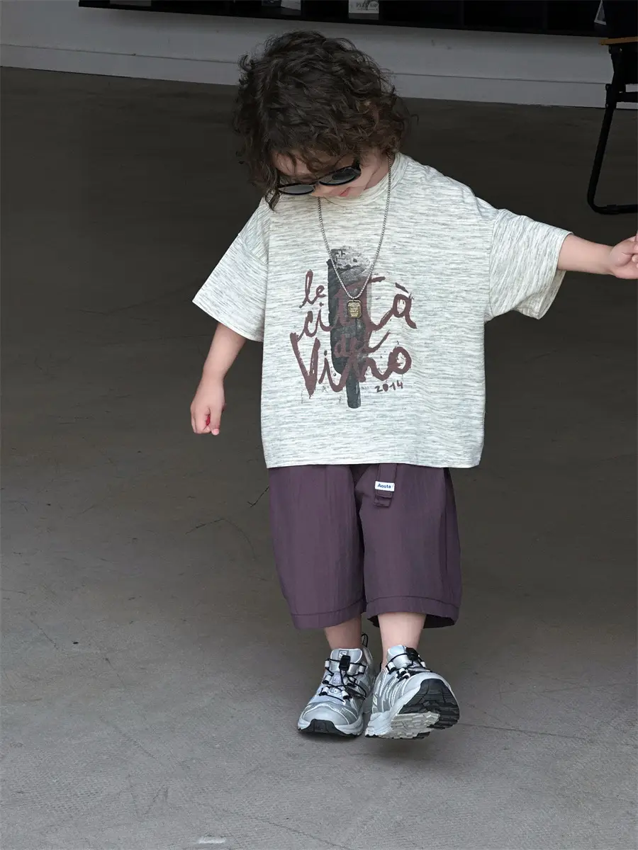 Boys Summer T-Shirt Loose Sleeve 2025 Kids - Image 4