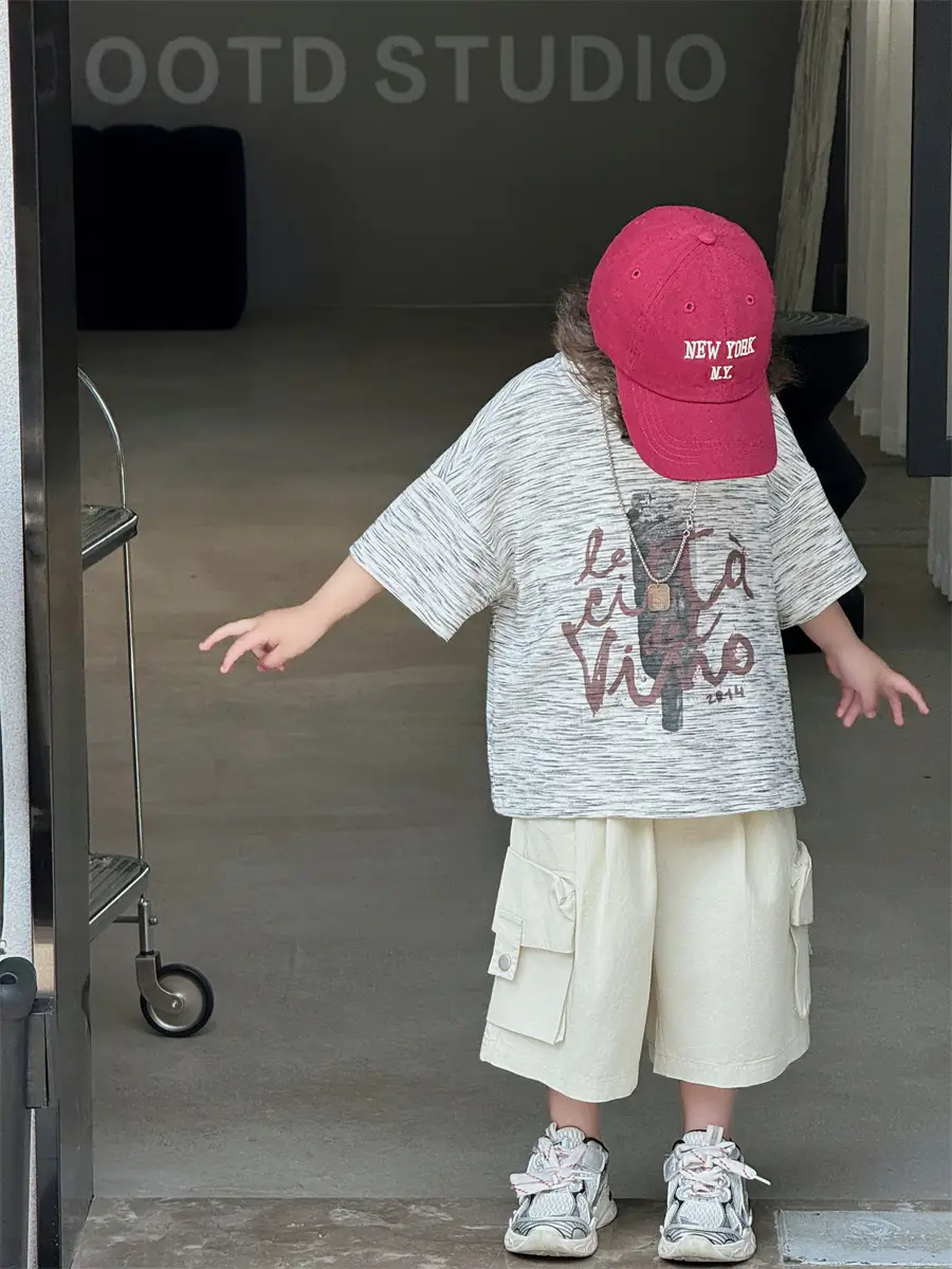 Boys Summer T-Shirt Loose Sleeve 2025 Kids - Image 7