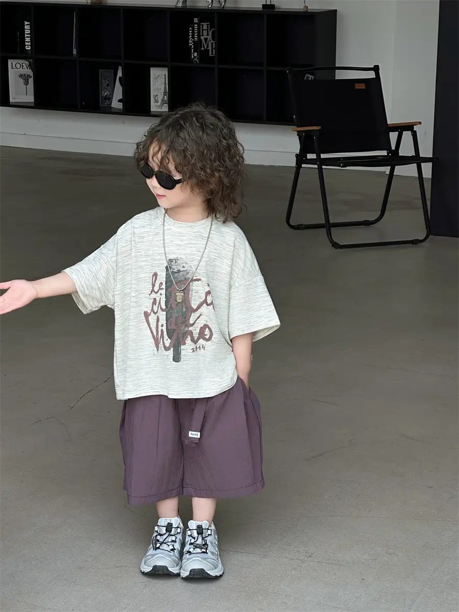 Boys Summer T-Shirt Loose Sleeve 2025 Kids — feature 15