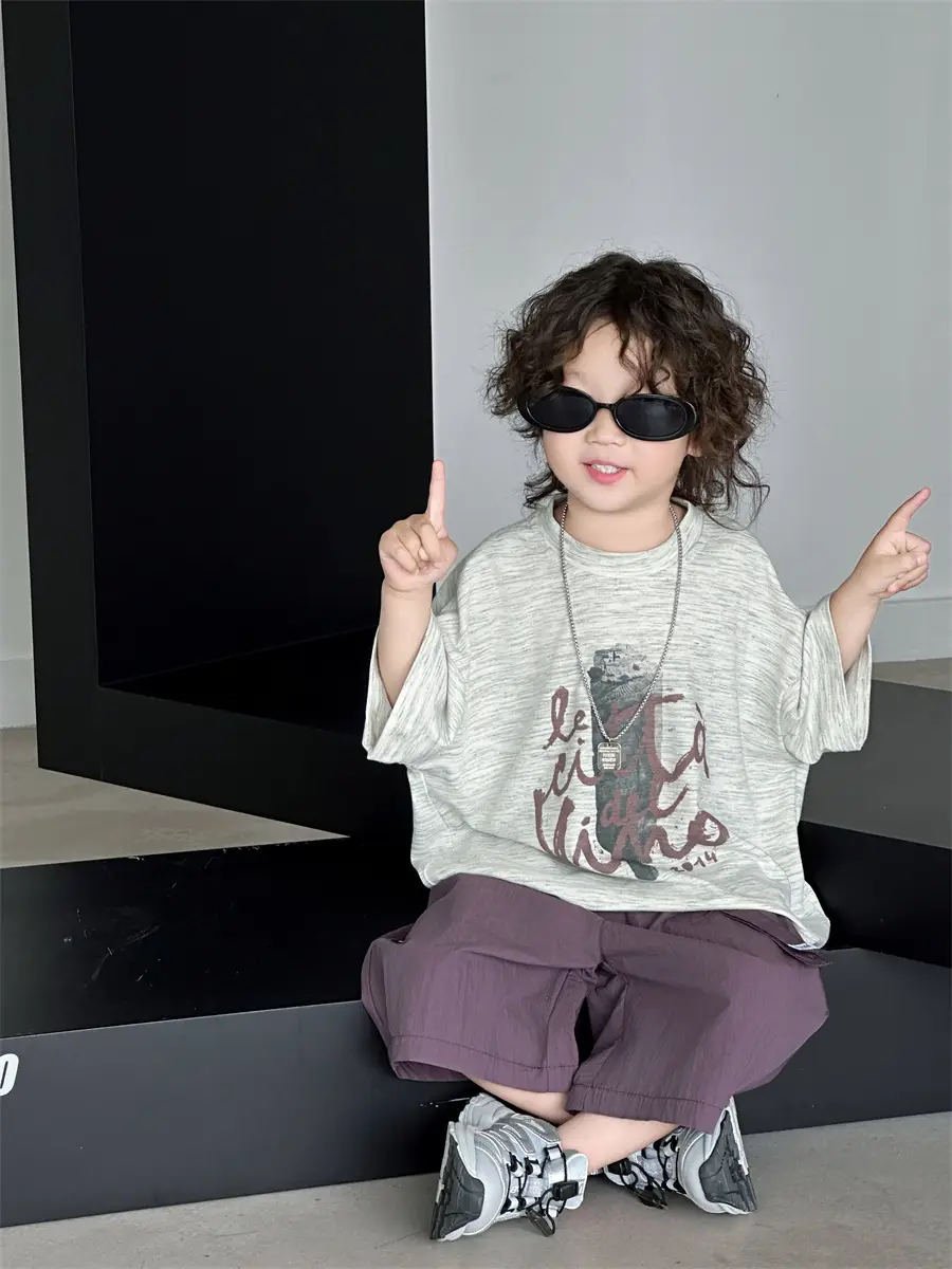 Boys Summer T-Shirt Loose Sleeve 2025 Kids — feature 18