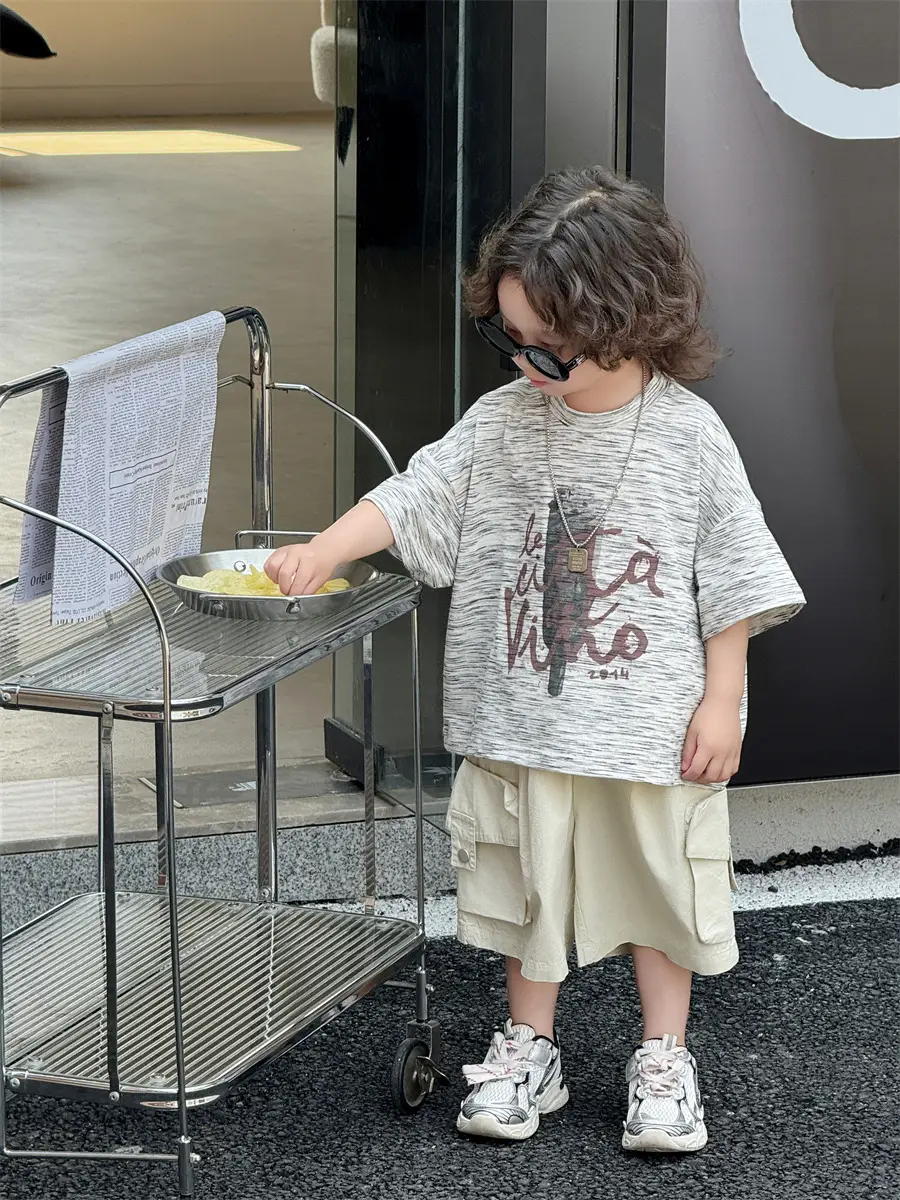 Boys Summer T-Shirt Loose Sleeve 2025 Kids — feature 20