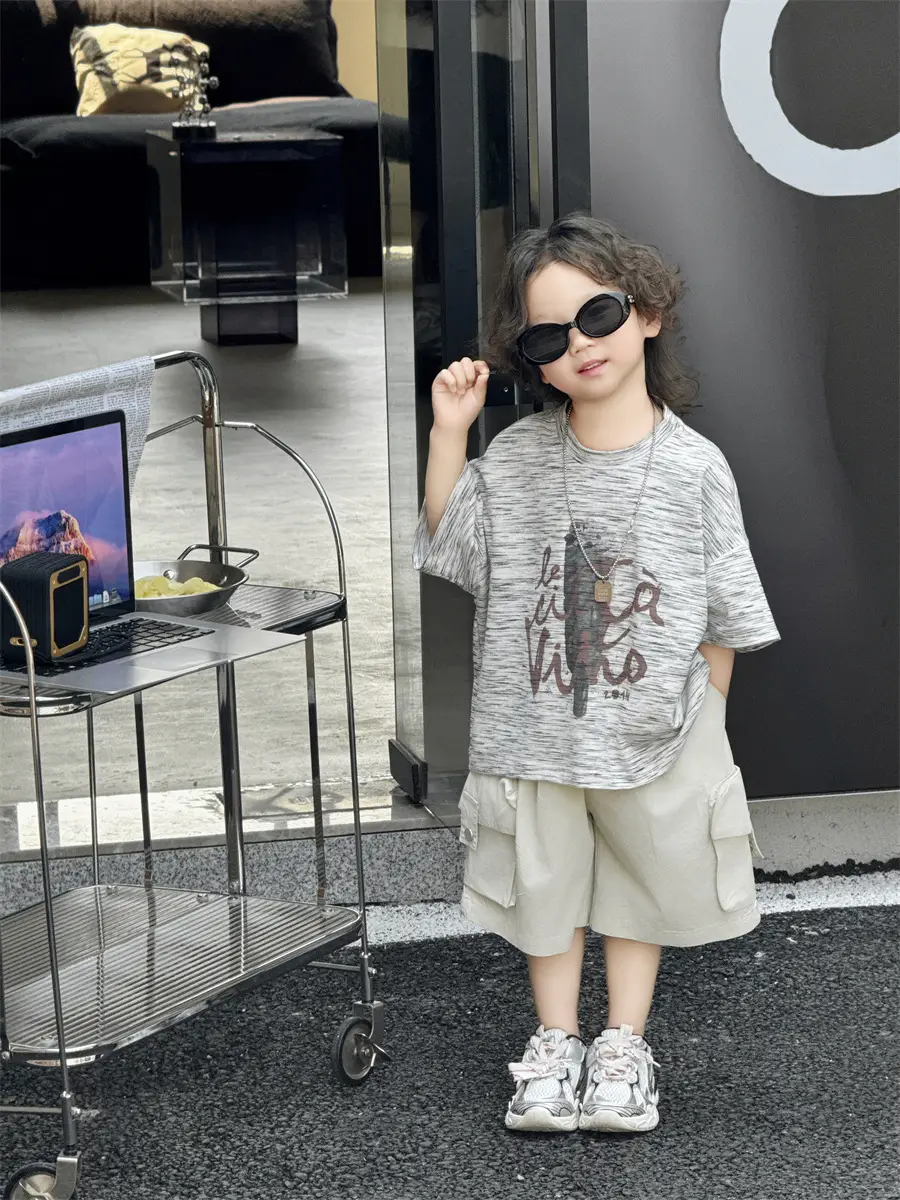 Boys Summer T-Shirt Loose Sleeve 2025 Kids — feature 22