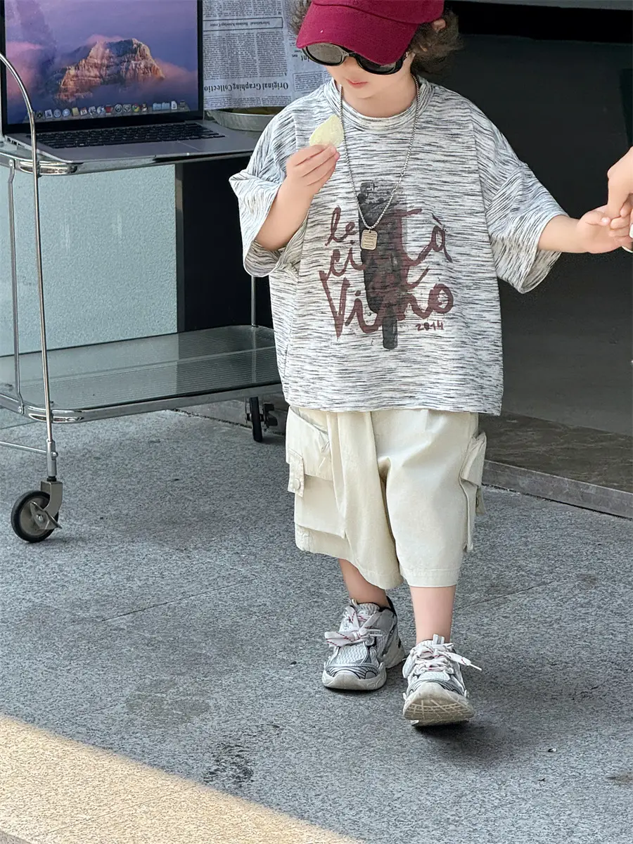 Boys Summer T-Shirt Loose Sleeve 2025 Kids — feature 24