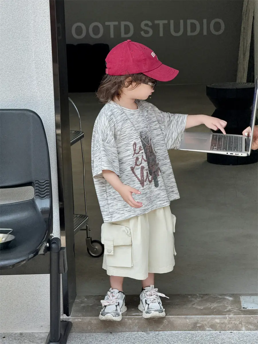 Boys Summer T-Shirt Loose Sleeve 2025 Kids — feature 27