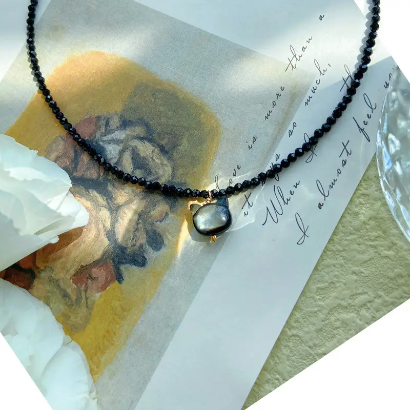 Cute Black Cat Plated Necklace for Women - Image 4