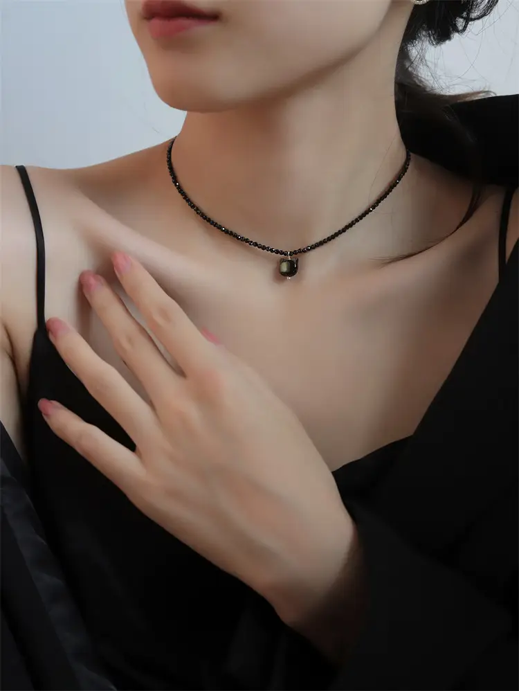 Cute Black Cat Plated Necklace for Women — feature 1