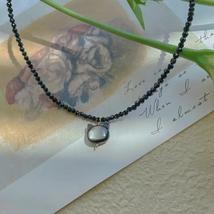 Cute Black Cat Plated Necklace for Women — feature 7