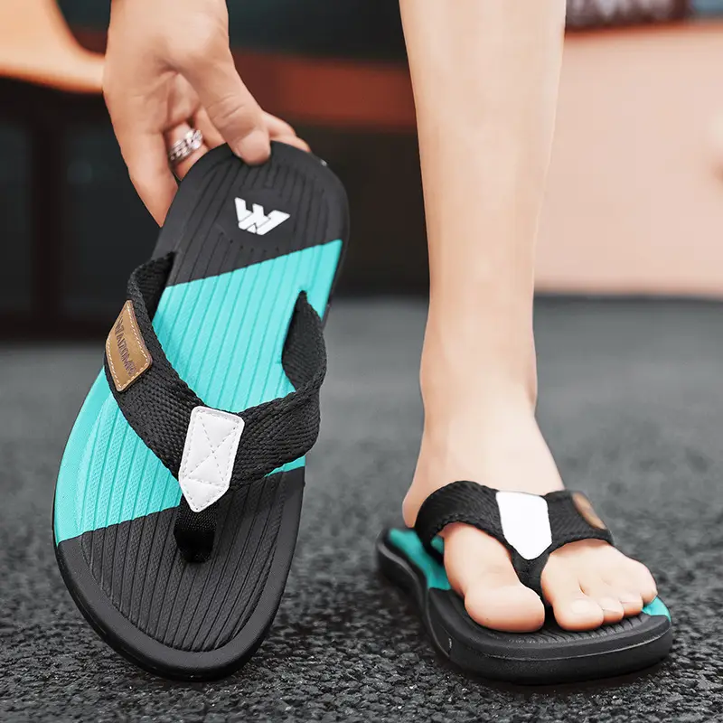 Cross-border EVA men's summer wear non-slip beach men's household flip-flops Thailand Vietnam tide slippers - Image 2