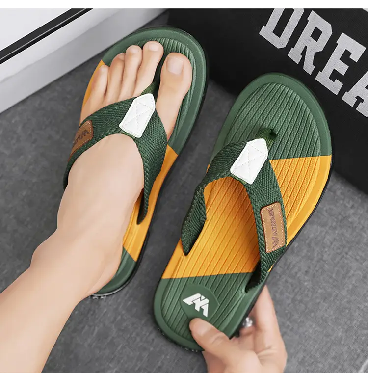 Cross-border EVA men's summer wear non-slip beach men's household flip-flops Thailand Vietnam tide slippers — feature 10