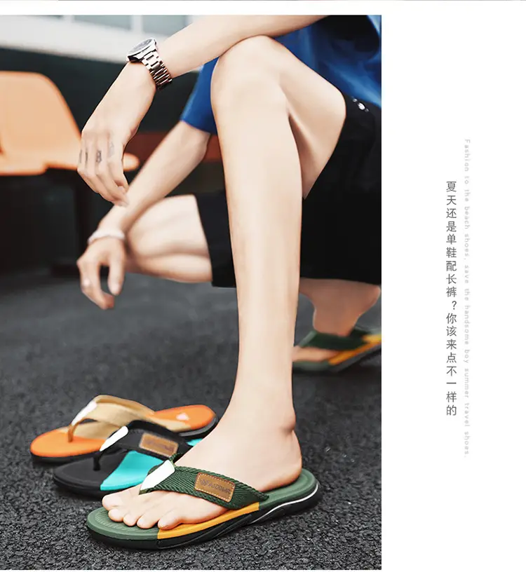 Cross-border EVA men's summer wear non-slip beach men's household flip-flops Thailand Vietnam tide slippers — feature 11