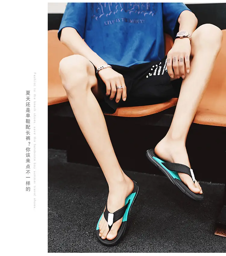 Cross-border EVA men's summer wear non-slip beach men's household flip-flops Thailand Vietnam tide slippers — feature 13