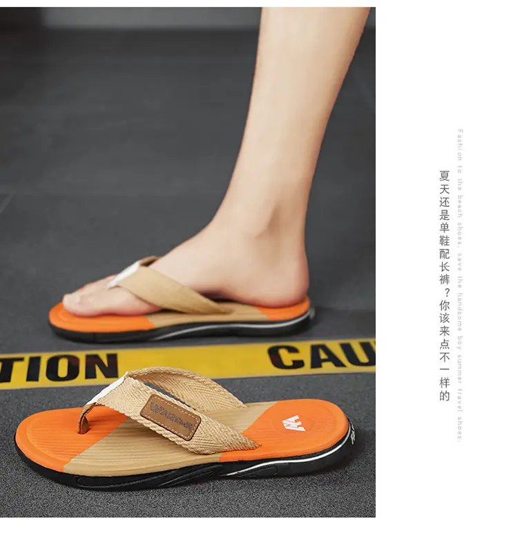 Cross-border EVA men's summer wear non-slip beach men's household flip-flops Thailand Vietnam tide slippers — feature 14