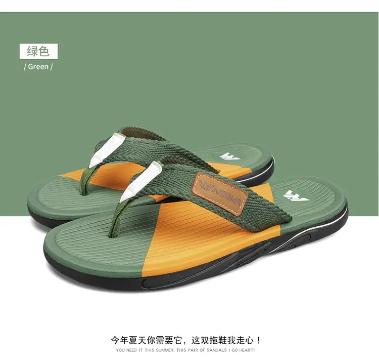 Cross-border EVA men's summer wear non-slip beach men's household flip-flops Thailand Vietnam tide slippers — feature 16