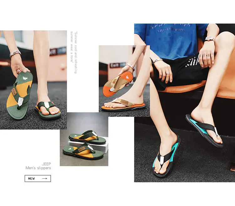 Cross-border EVA men's summer wear non-slip beach men's household flip-flops Thailand Vietnam tide slippers — feature 2