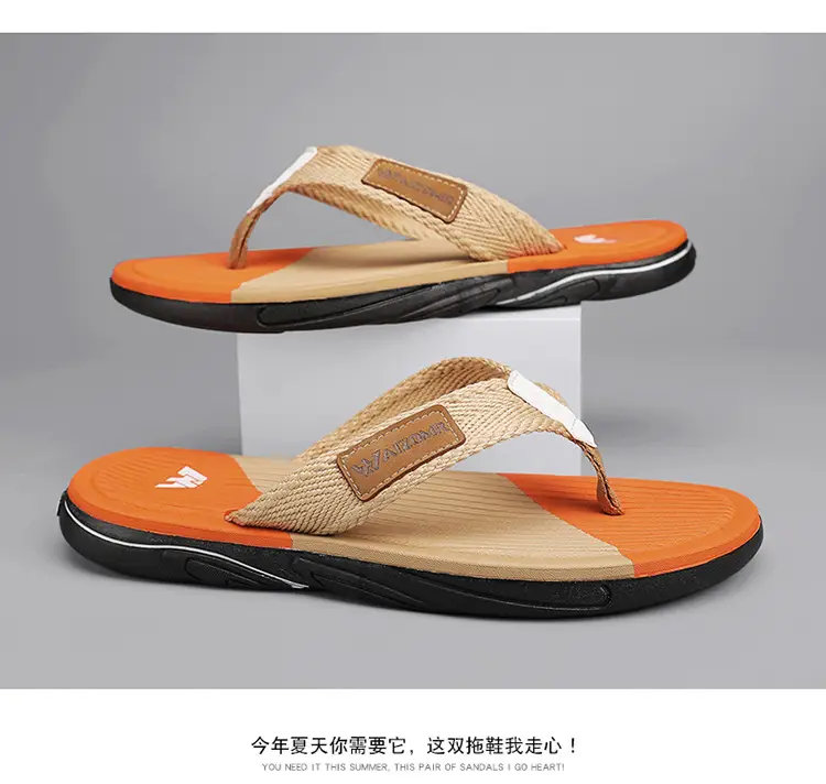 Cross-border EVA men's summer wear non-slip beach men's household flip-flops Thailand Vietnam tide slippers — feature 3
