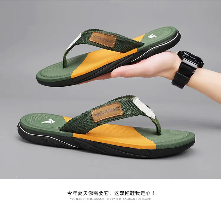 Cross-border EVA men's summer wear non-slip beach men's household flip-flops Thailand Vietnam tide slippers — feature 4