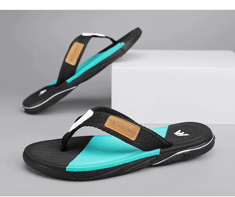 Cross-border EVA men's summer wear non-slip beach men's household flip-flops Thailand Vietnam tide slippers — feature 5