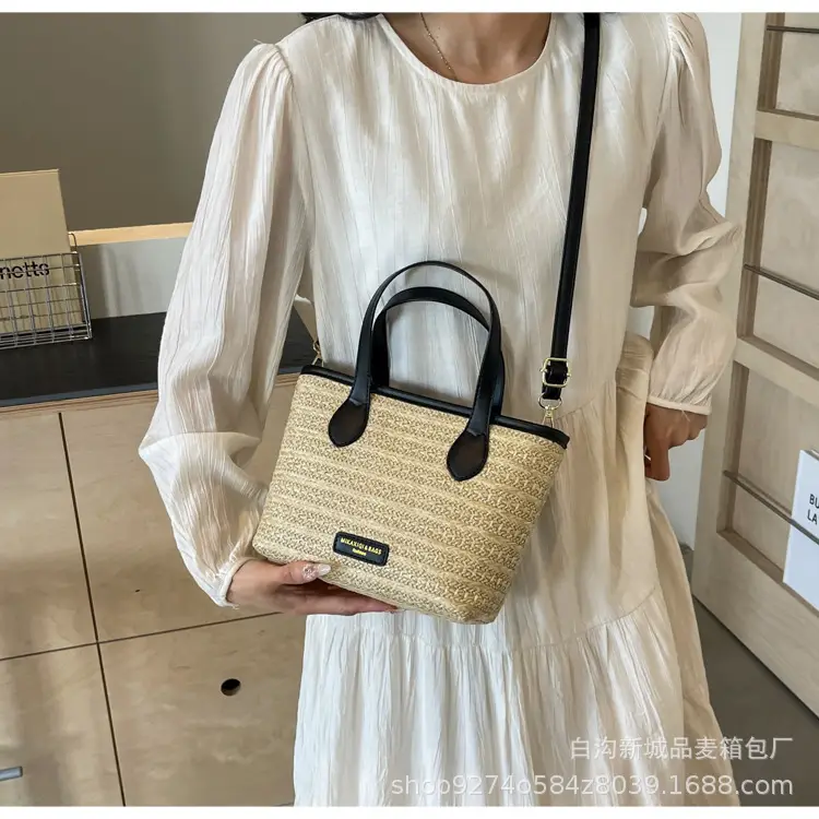 Summer Beach Woven Handbag Bucket Bag 2026 New Casual Vacation Crossbody Bag Fashionable Hot-Selling Shoulder Bag — feature 20