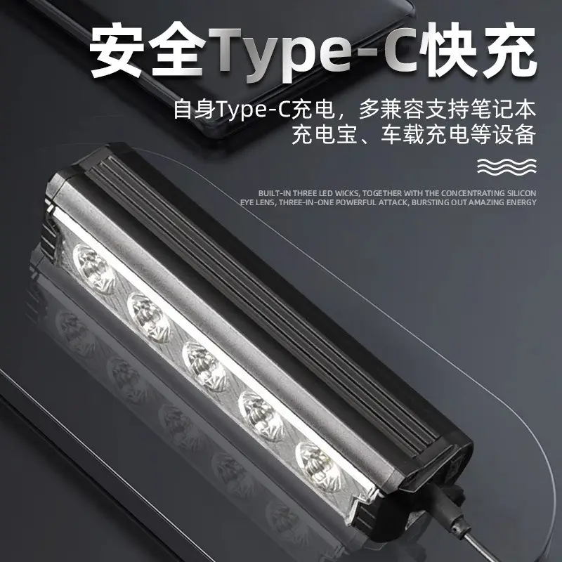 USB LED Headlight for Bikes Night Riding Flashlight