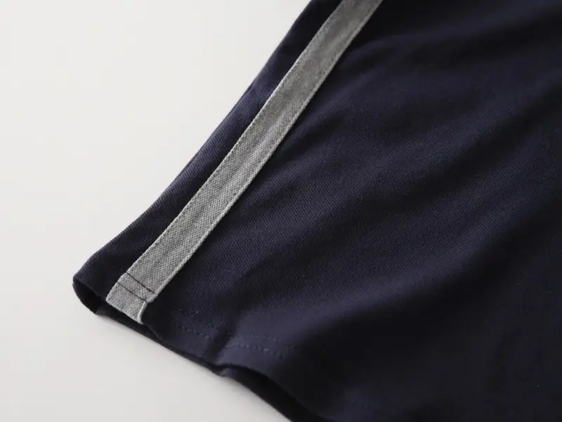Kids Polo Shirt Navy Grey Sleeve Korean Style 2024 β feature 10