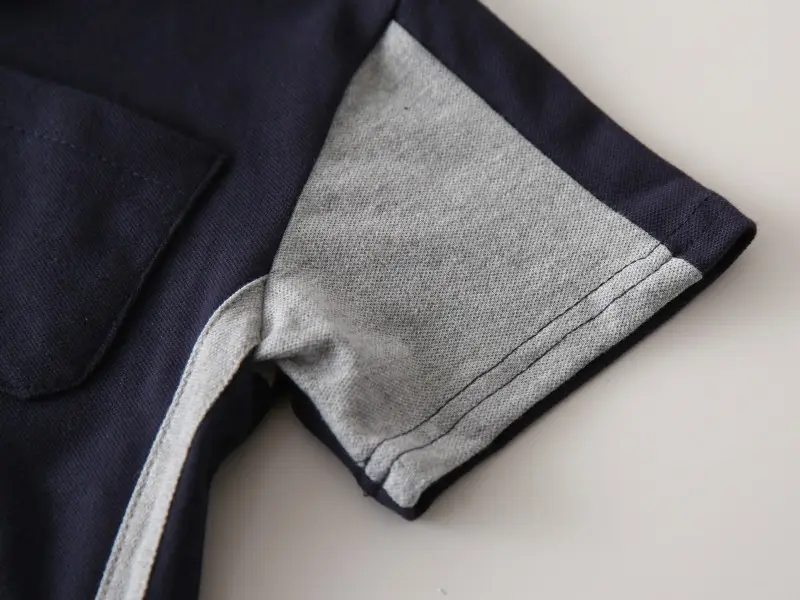 Kids Polo Shirt Navy Grey Sleeve Korean Style 2024 β feature 9