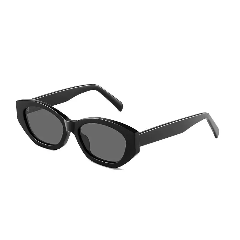 Women's Black Cat's Eye Sunglasses UV Protection 2024