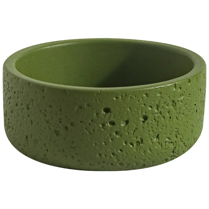 Cross-Border Hot Selling Custard Creative Stone Pattern Cement Succulent Flower Pot Office Home Desktop Green Plant Flower Pot Manufacturer Wholesale