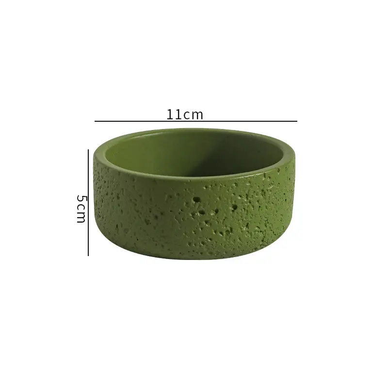 Cross-Border Hot Selling Custard Creative Stone Pattern Cement Succulent Flower Pot Office Home Desktop Green Plant Flower Pot Manufacturer Wholesale