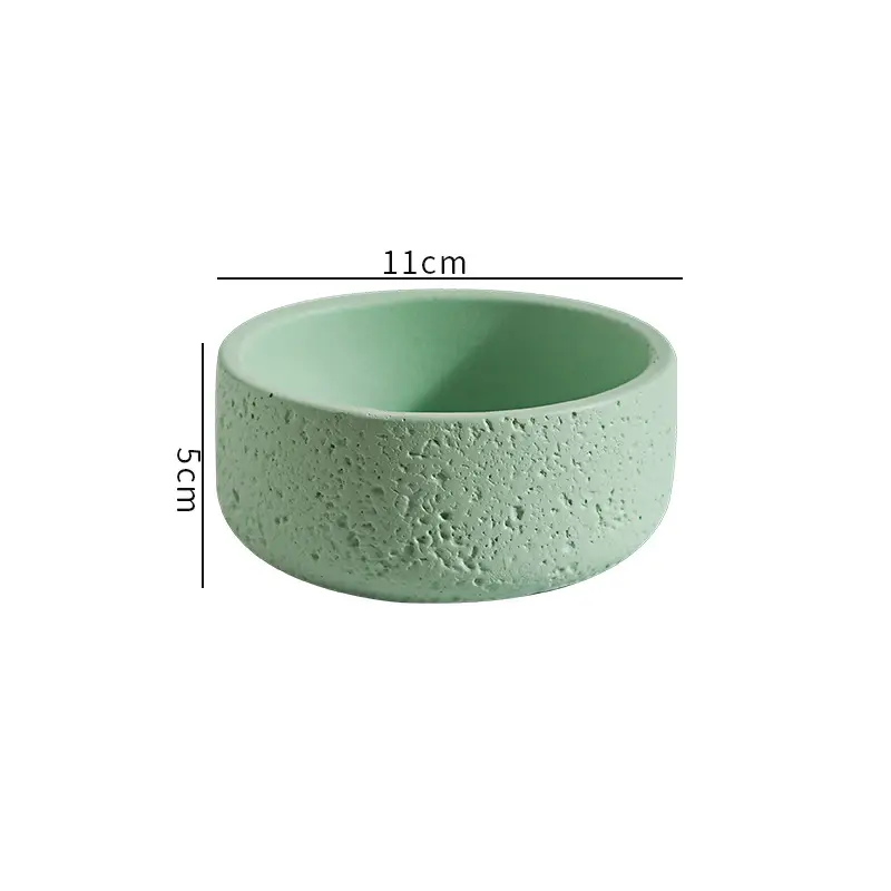 Cross-Border Hot Selling Custard Creative Stone Pattern Cement Succulent Flower Pot Office Home Desktop Green Plant Flower Pot Manufacturer Wholesale