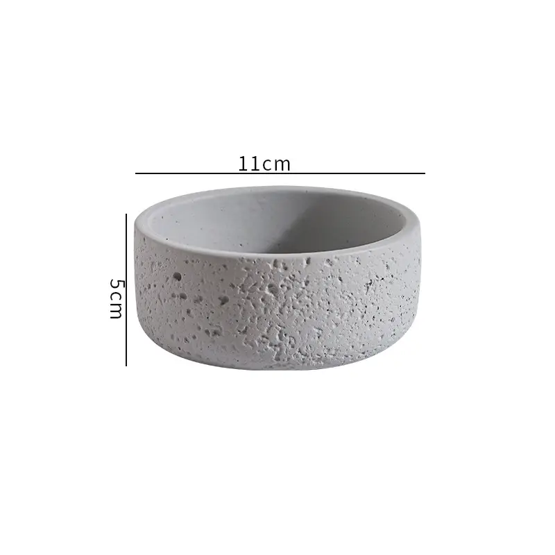 Cross-Border Hot Selling Custard Creative Stone Pattern Cement Succulent Flower Pot Office Home Desktop Green Plant Flower Pot Manufacturer Wholesale
