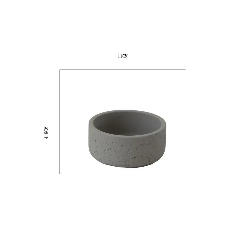Cross-Border Hot Selling Custard Creative Stone Pattern Cement Succulent Flower Pot Office Home Desktop Green Plant Flower Pot Manufacturer Wholesale