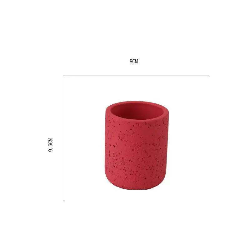 Cross-Border Hot Selling Custard Creative Stone Pattern Cement Succulent Flower Pot Office Home Desktop Green Plant Flower Pot Manufacturer Wholesale