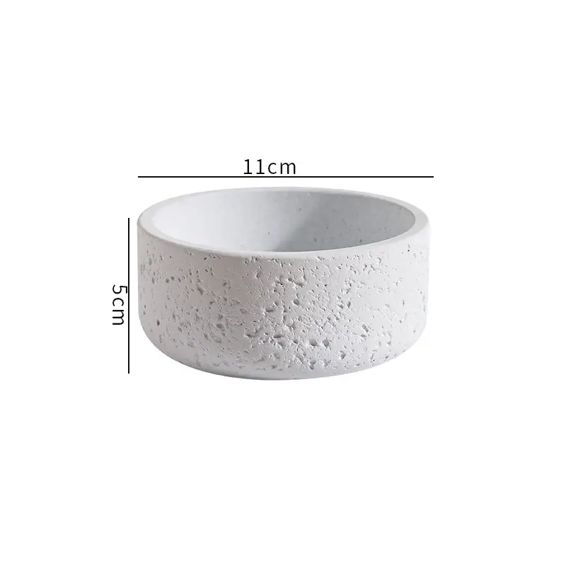 Cross-Border Hot Selling Custard Creative Stone Pattern Cement Succulent Flower Pot Office Home Desktop Green Plant Flower Pot Manufacturer Wholesale