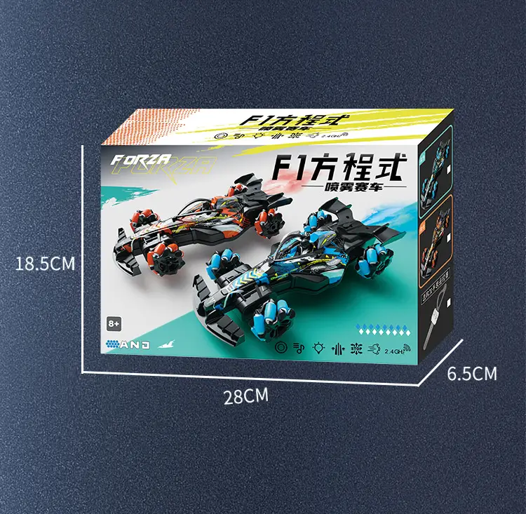 TikTok Hot Sale F1 Equation Spray Racing Gesture Induction RC Racing Stunt Remote Control Car 4WD Drift Toy Car — feature 15