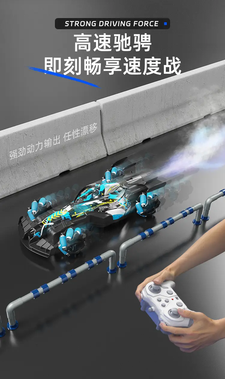 TikTok Hot Sale F1 Equation Spray Racing Gesture Induction RC Racing Stunt Remote Control Car 4WD Drift Toy Car — feature 3