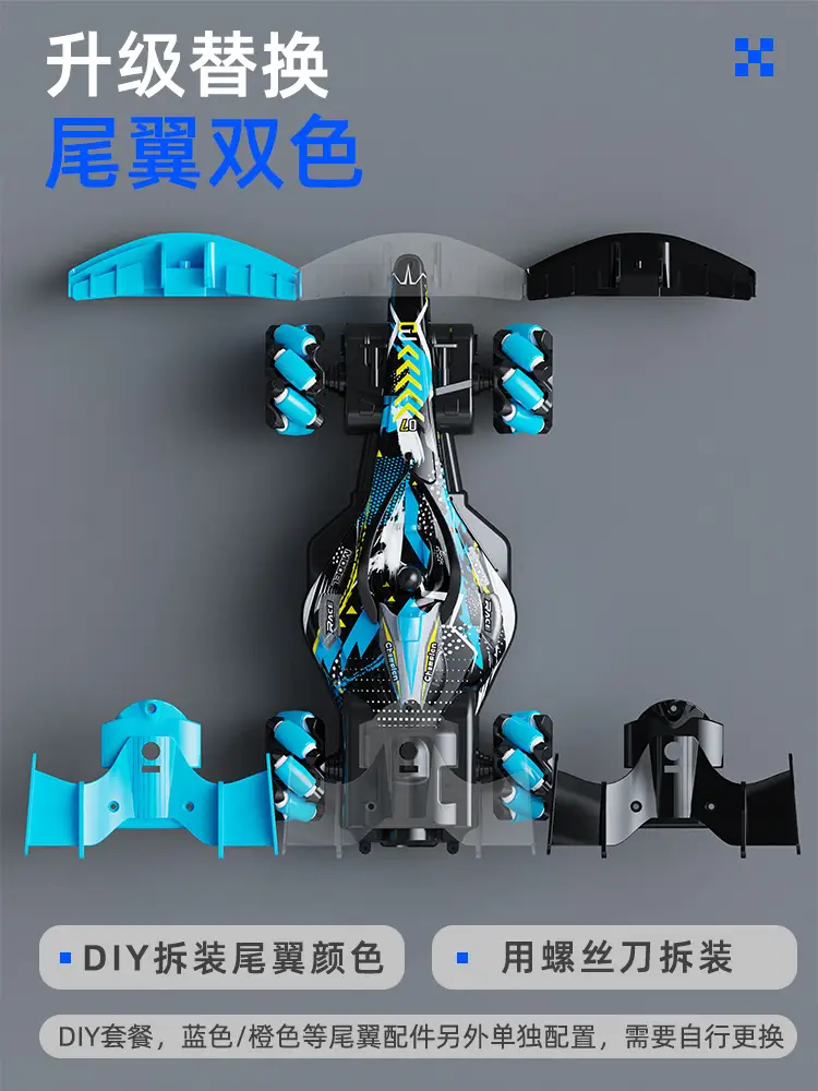TikTok Hot Sale F1 Equation Spray Racing Gesture Induction RC Racing Stunt Remote Control Car 4WD Drift Toy Car — feature 6