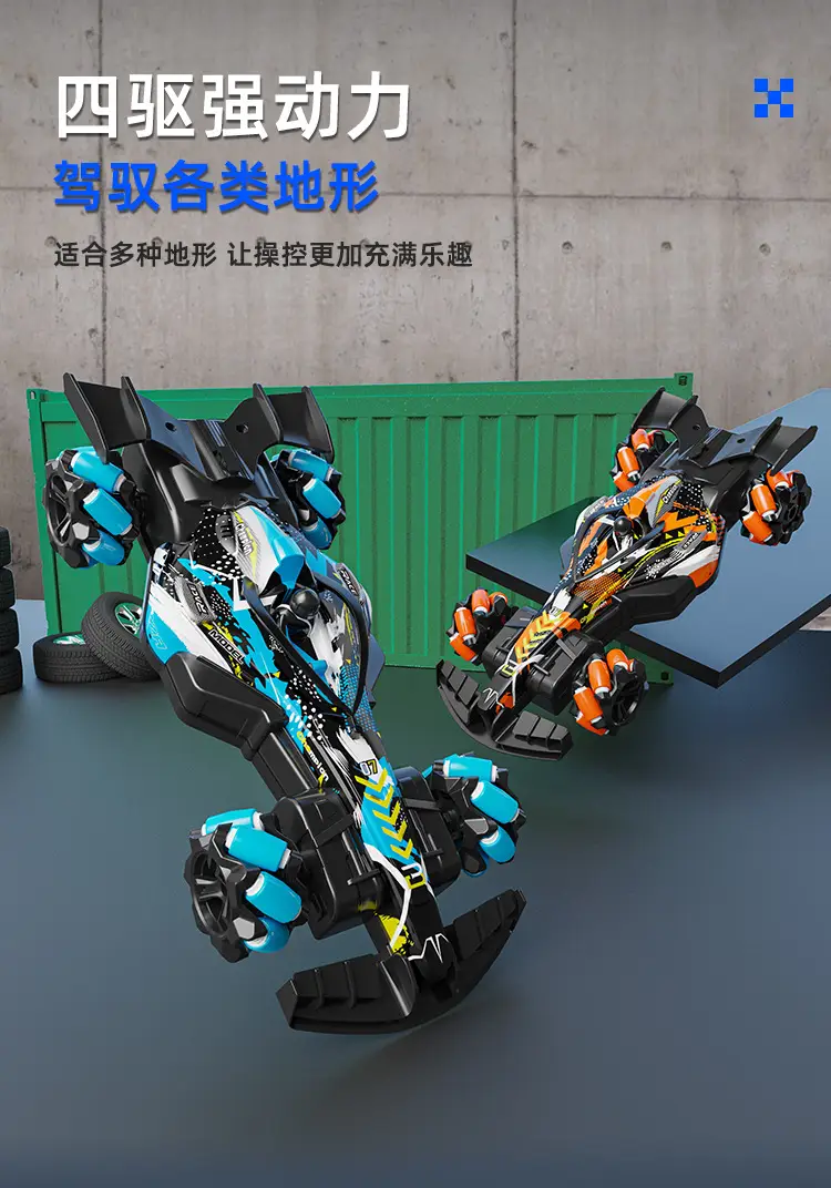 TikTok Hot Sale F1 Equation Spray Racing Gesture Induction RC Racing Stunt Remote Control Car 4WD Drift Toy Car — feature 7