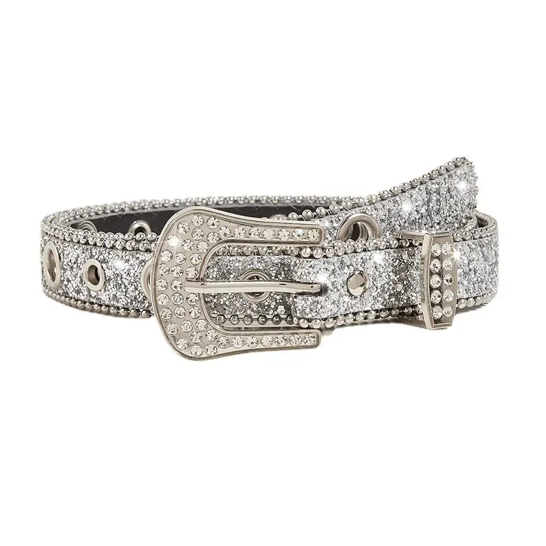 Rhinestone Belt Women's Ins Style Thin Belt Decoration - Image 9