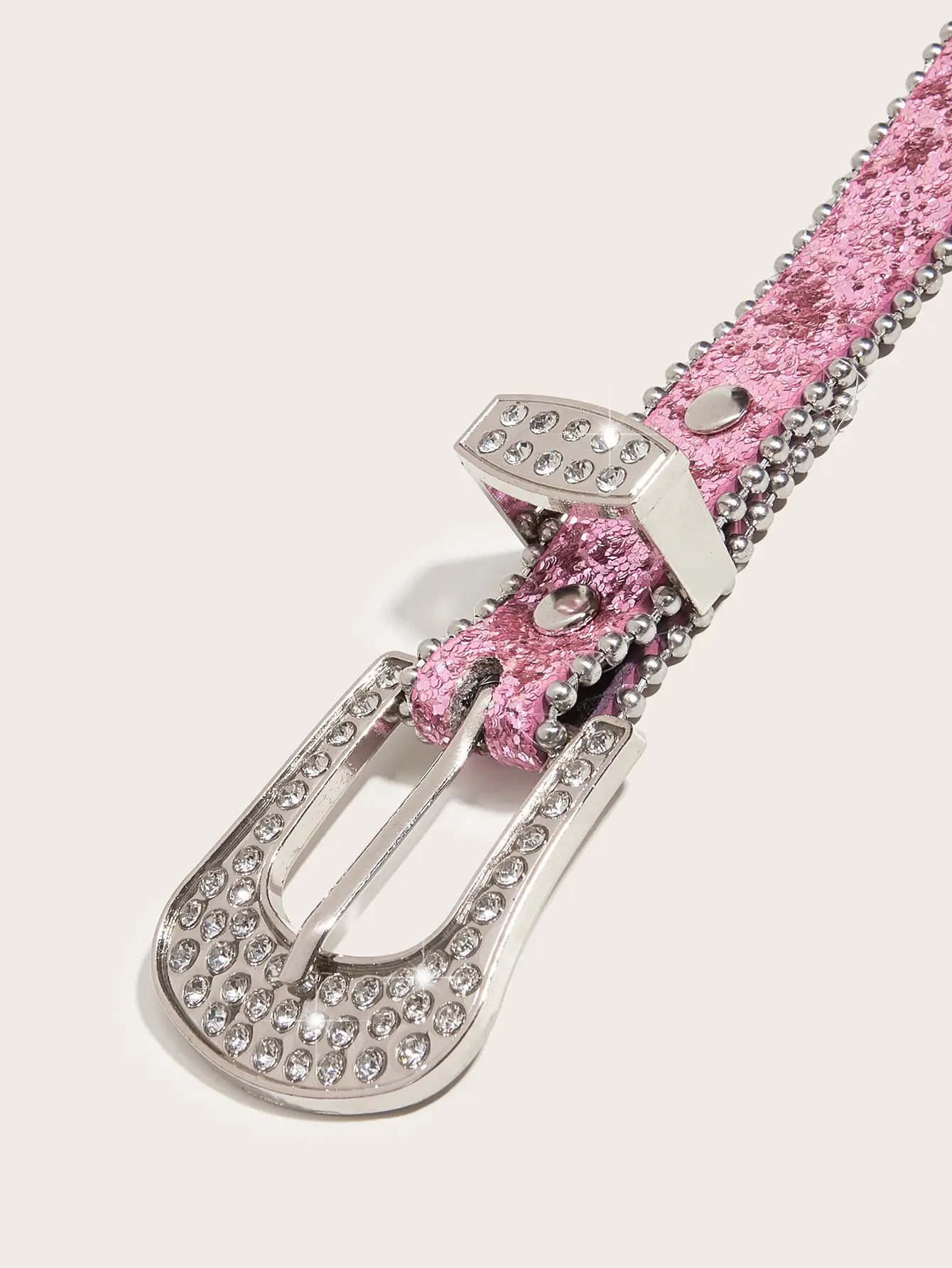 Rhinestone Belt Women's Ins Style Thin Belt Decoration — feature 10
